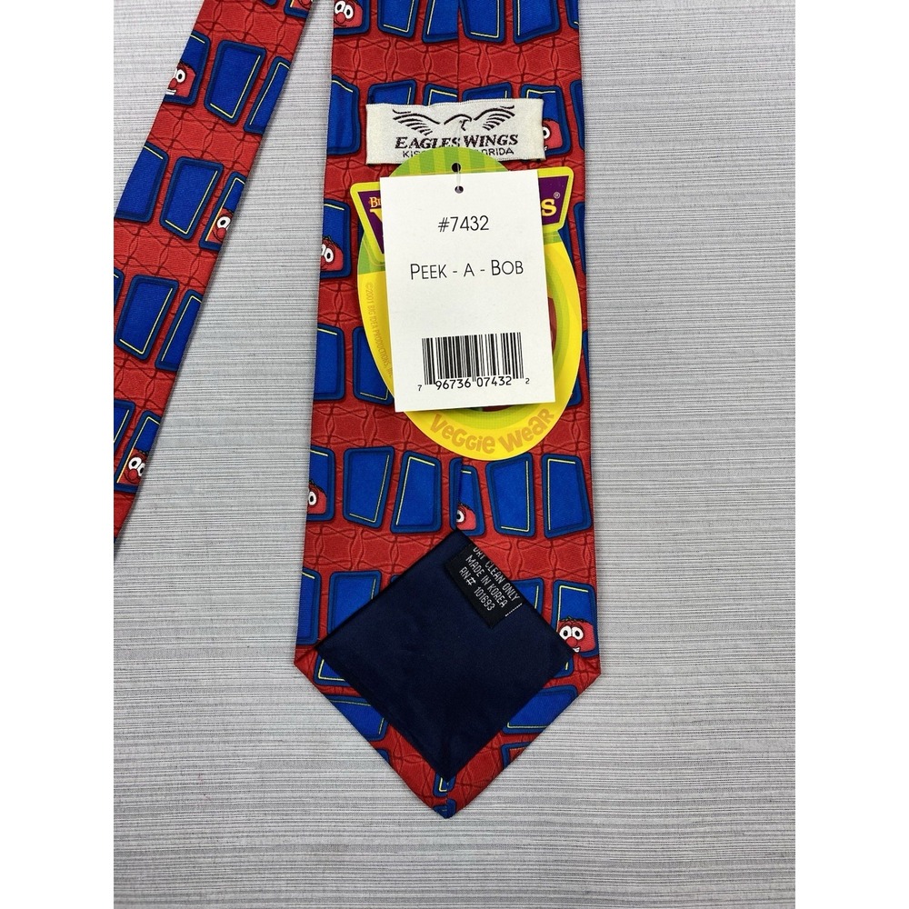 Eagles Wings Veggie‎ Tales Mens Silk Necktie Tie Bob The Tomato Religious Dad - Picture 4 of 5